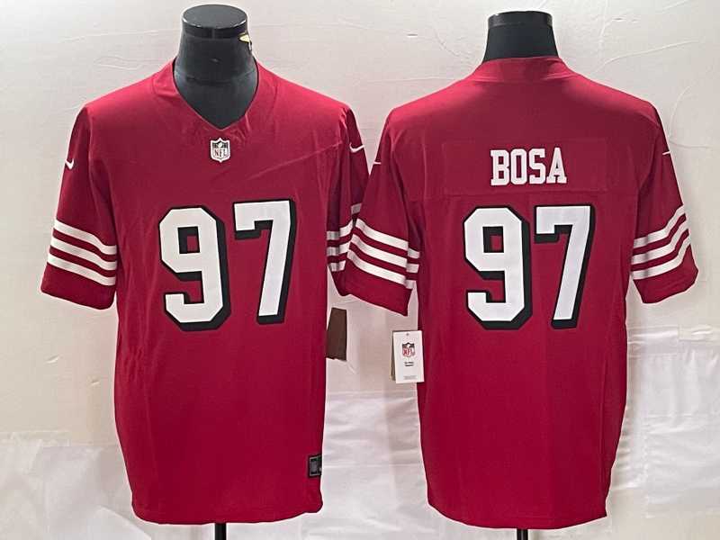Men%27s San Francisco 49ers #97 Nick Bosa New Red 2023 F.U.S.E. Vapor Untouchable Limited Stitched Jersey->women nfl jersey->Women Jersey